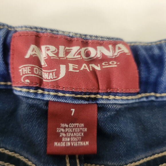 Arizona Jeans Juniors 7 Blue Mid Rise Womens Jegging Medium Wash Denim W27 x L27 - Picture 8 of 11